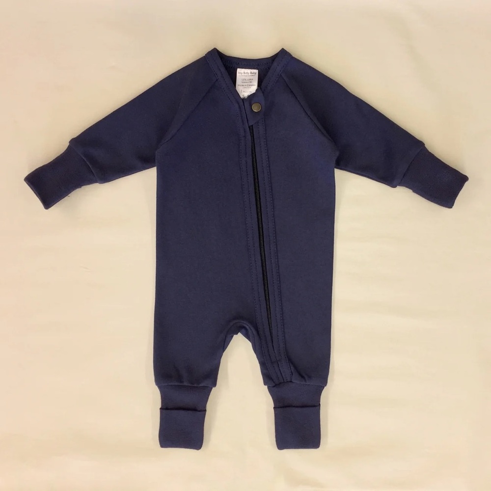 Zip Sleep & Play Suit Deep Lake + Slouchy Hat